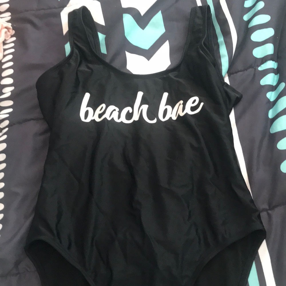 Beach bae one piece bathing suit